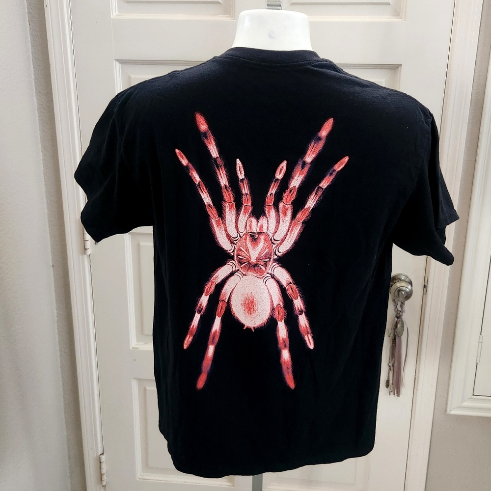 Peso Pluma Doble P Spider Tour Official Merch Black Tee men's Unisex SZ Large r